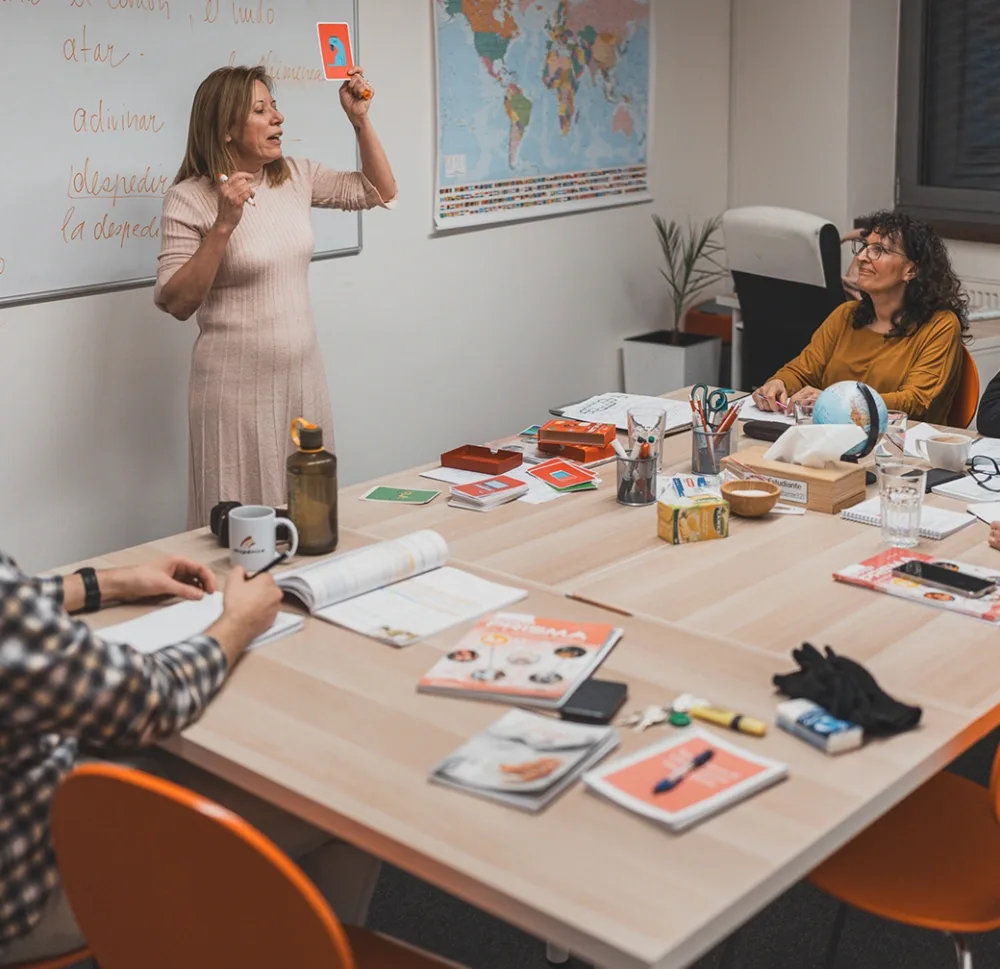 With native teachers you gain confidence and enjoy the language.